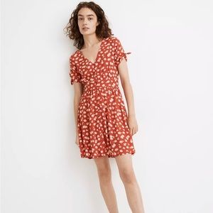 Madewell Tie Sleeve Dress